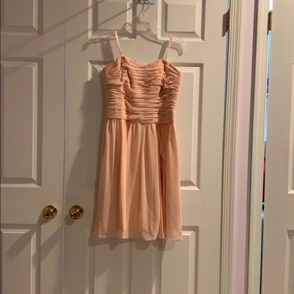 blush pink cocktail dress